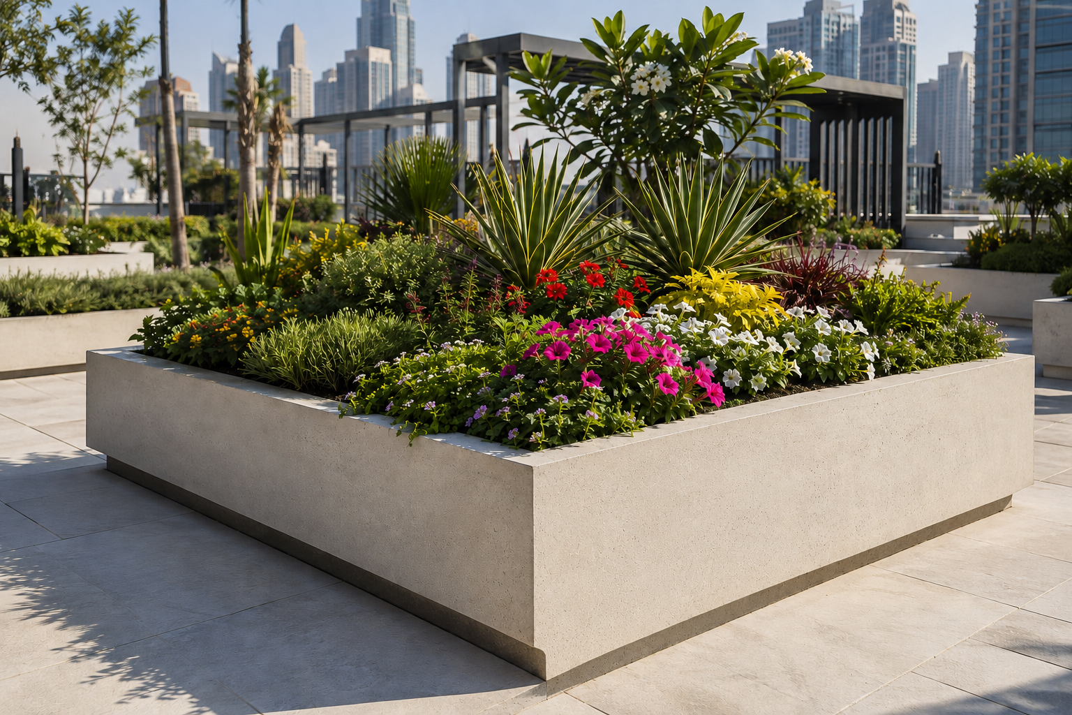 Final View of the Completed Planter